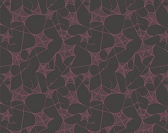 7/8-YD Bolt End Art Gallery Fabrics Sweet 'n Spookier Web of Scares Candy (SNS13038)
