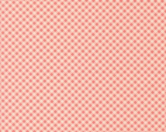 Moda Petals & Polkadots Gingham Blush (3088 11) by Bunny Hill Designs- 1/2-YD Increments