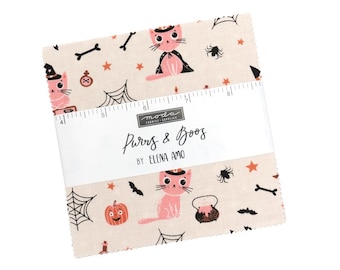 Moda Purrs and Boos Charm Pack (39060PP) Precuts