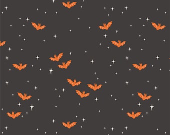 Art Gallery Fabrics Sweeter 'n Spooky Winging It Midnight (SNS13032) 1/2 Yard Increments