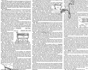 Riley Blake Designs Press On Clothing Care Copy White (C15255-WHITE) 1/2-YD Increments*Low Volume*White Text Fabric*Newspaper*Text Fabric*