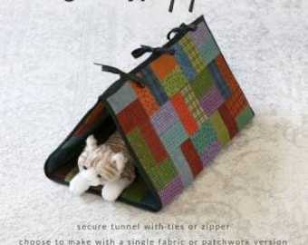 Cat Napper Pattern from Sallie Tomato*Cat Tunnel Pattern*Cat Napper*Cat Tunnel*Cat Bed Pattern*Cat Bed*DIY Cat Bed*Cat Quilt*Cat Tent*