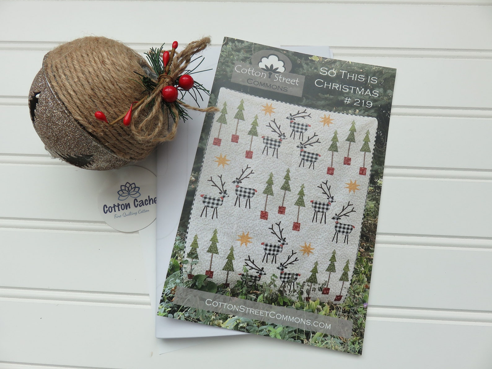 So This is Christmas Quilt Pattern Christmas Quilt Reindeer Quiltcotton