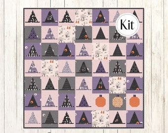 Halloween Haberdashery Quilt Kit Featuring Spooky Schoolhouse (CCK 10071)