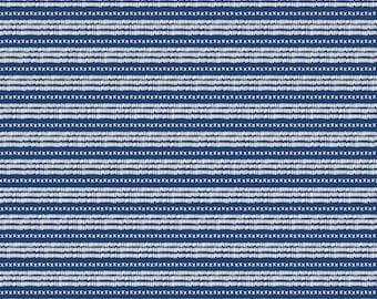 Riley Blake Designs Land of the Brave Stripe Navy (C13145-NAVY) 1/2 Yard Increments