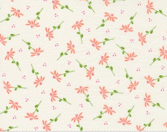 Moda Sincerely Yours Dainty Floral Ivory (37612 11) 1/2 Yard Increments