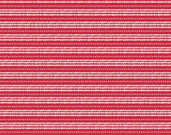 Riley Blake Designs Land of the Brave Stripe Red (C13145-RED) 1/2 Yard Increments