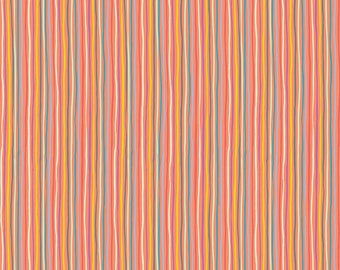 Riley Blake Designs Tiny Treaters Stripe Orange (C10486-ORANGE) 1/2 Yard Increments