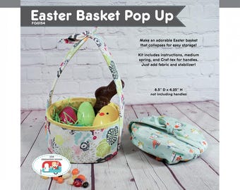 Easter Basket Pop Up Pattern from Sew Organized Designs*Easter Basket Pattern*Easter Basket*Bunny Basket*Easter Bunny Pattern*Easter Baskets