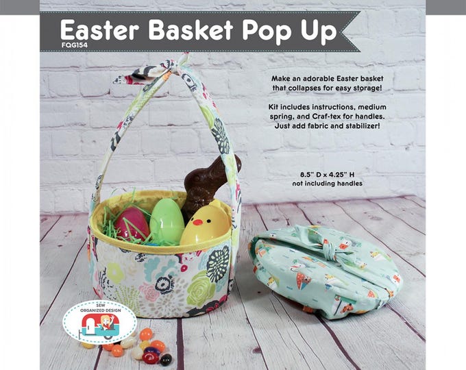 Featured listing image: Easter Basket Pop Up Pattern from Sew Organized Designs*Easter Basket Pattern*Easter Basket*Bunny Basket*Easter Bunny Pattern*Easter Baskets