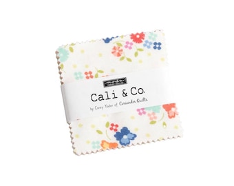 Moda Cali Co Mini Charm Pack (29190MC) Cali Co Precuts*Corey Yoder*Cali Co Fabric*Small Floral Fabric*Cali Co Floral*Floral Dot*Moda Precut*