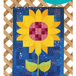 Posh Sunflower Quilt Pattern from Sew Kind of Wonderful*Sunflower Quilt*Sunflower Pattern*Sunflower Quilt Pattern*Fall Quilt*Sunflowers*
