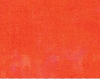 Moda Grunge Basic Tangerine (30150 263) 1/2 Yard Increments