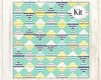 Candy Logs Quilt Kit featuring Feeds Sacks: Good Works