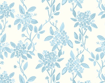 Riley Blake Designs Portsmouth Main Cloud (C12910-CLOUD) 1/2 Yard Increments