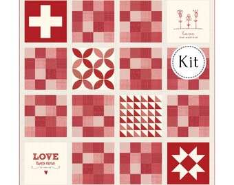 Cross My Heart Quilt Kit by Sweetwater