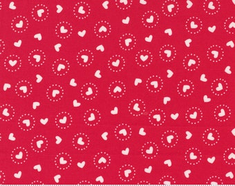 Moda Holiday Love Dancing Hearts Sweetheart (20751 12) 1/2 Yard Increments