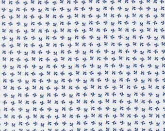 Moda Blueprint Somerset White Navy (55336 26) by Camille Roskelley 1/2-YD Increments