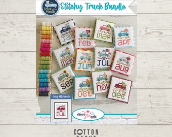 Vintage Stitchy Truck Bundle Pattern Book by Erica Made