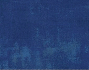 Moda Grunge Cobalt (30150 223) 1/2 Yard Increments