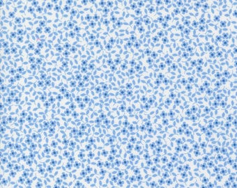 Moda Cali Co Ditsy Ditsy Cloud Cobalt (29193 22) 1/2-YD Increments*Corey Yoder*Cali Co Fabric*Small Floral Fabric*Cali Co Floral*Pink