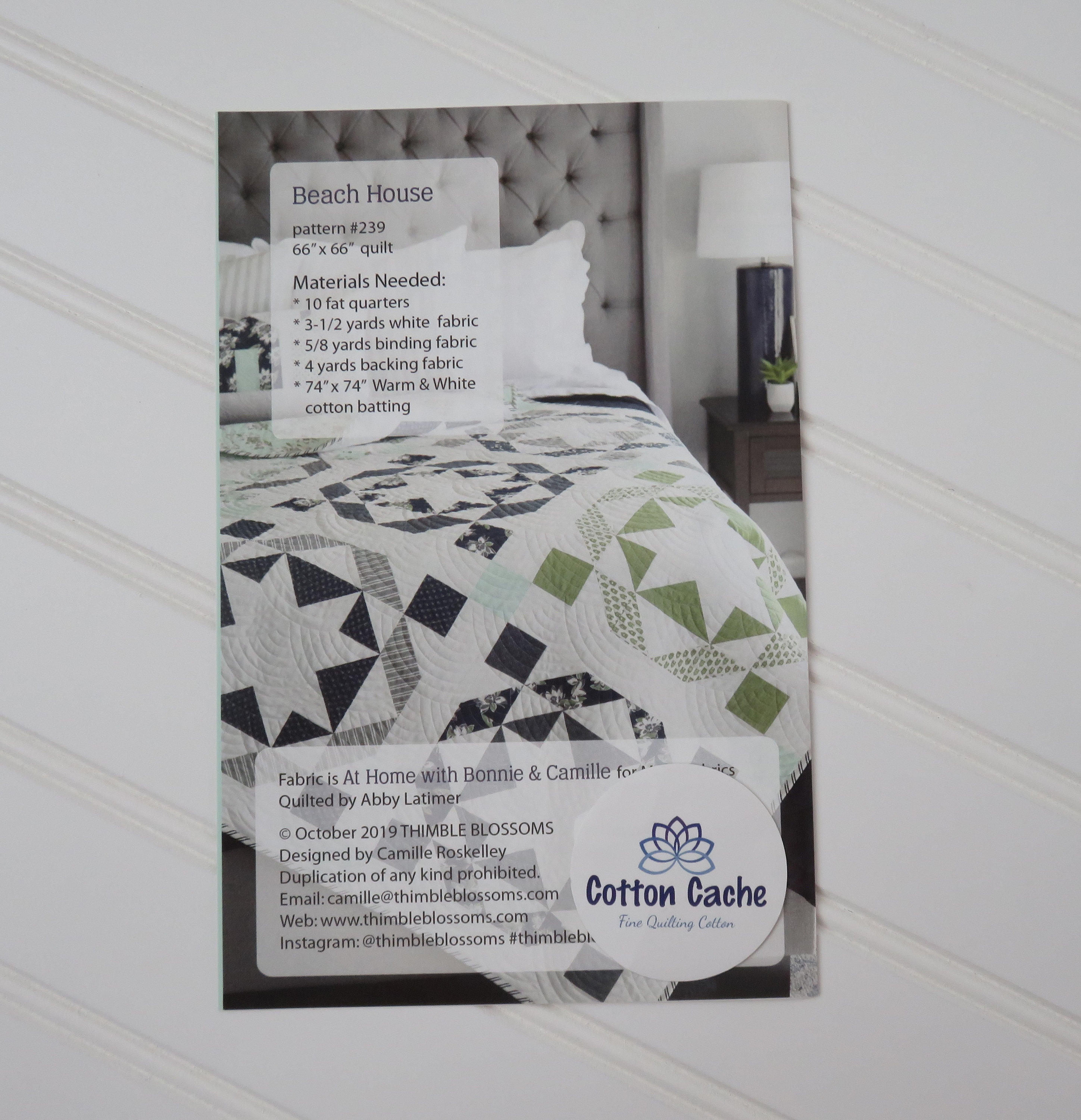 Beach House Quilt Pattern by Thimble Blossoms