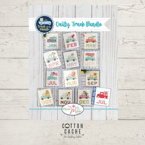 Vintage Quilty Truck Bundle Pattern Book by Erica Made*Vintage Truck Quilt Pattern*Vintage Truck*Truck Pattern*Mini Truck Quilt Patterns*