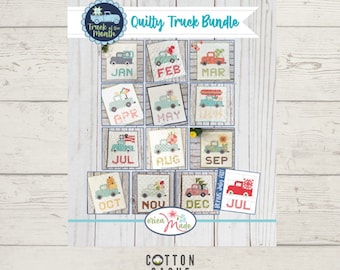 Vintage Quilty Truck Bundle Pattern Book by Erica Made