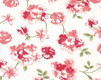 Moda Lighthearted Rosy Garden Cream (55291 11) 1/2 Yard Increments