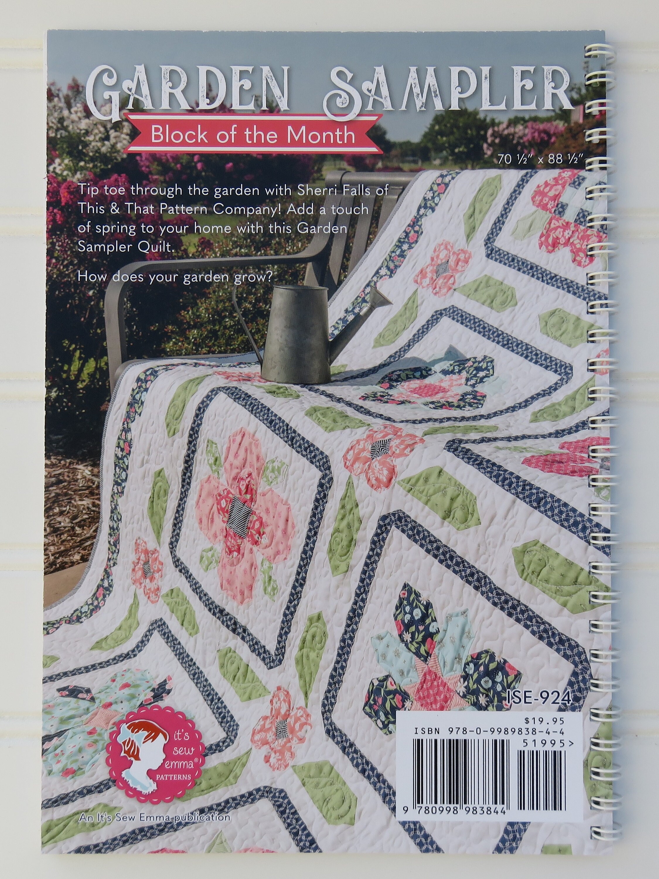 Garden Sampler Block of the Month Quilt Book by Sherri Falls of This ...