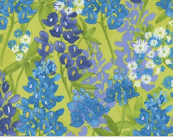 Moda Wild Blossoms Bluebonnets Sunlit (48732 13) 1/2-Yard Increments