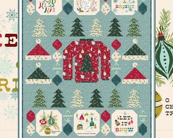 Sweater Time Quilt Pattern by Coach House Designs*Ugly Sweater Quilt Pattern*Ugly Sweater* Cozy Wonderland Quilt*Sweater Quilt*Christmas*