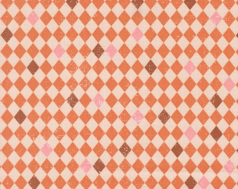 Moda Purrs and Boos Harlequin Pumpkin (39067 24) 1/2-YD increments