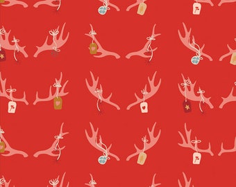 Art Gallery Fabrics Cozy & Magical Cheerful Antlers (CMA-25131) 1/2 Yard Increments