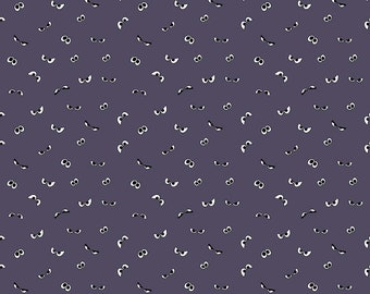 Riley Blake Designs Spooky Hollow Eyeballs Eggplant Glow in the Dark (GC10576-EGGPLANT) 1/2 Yard Increments