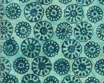 Moda Batiks Confection Blue Raspberry Daisy (27310 94) 1/2 Yard Increments