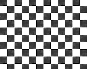 Studio E Paranormal Parade Check (8325-09 Black/White) 1/2-YD Increments