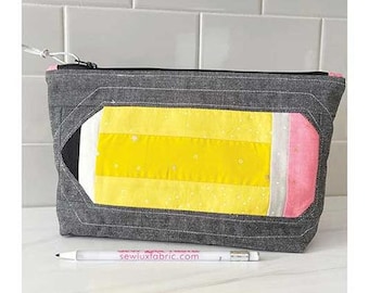 Pencil Me In Pouch Pattern by Sew Lux Fabric