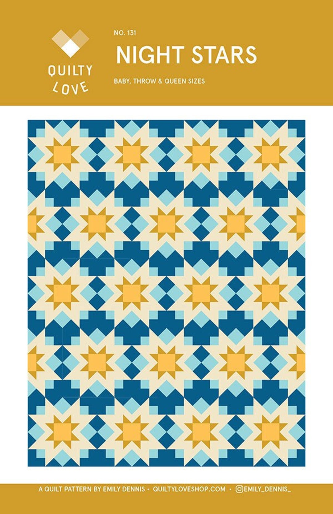 Quilty Love Night Stars Quilt Patternnight Stars Patternstar Quilt