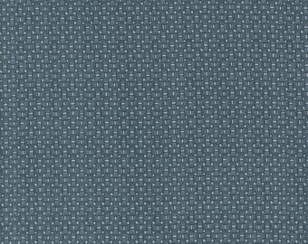 Moda Snowman Gatherings IV Ice Ice Lake (49255 12) 1/2-YD Increments*Snowman Gatherings*Winter Blue Fabric*Winter Plaid*Blue Weave*Blender*