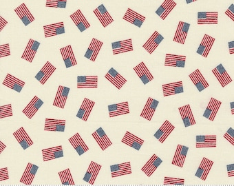 Moda Stateside Flag Vanilla by Sweetwater (55612 11) 1/2 Yard Increments