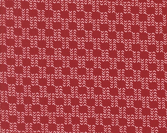 Moda Emmitt and Ivy Sweater Stripes Red (55697 12) 1/2-YD Increments