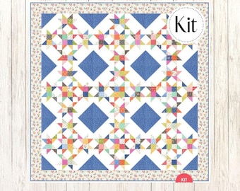 All Around Star Quilt Kit featuring Cali Co by Coriander Quilts*Calico Quilt Pattern*Star Quilt*Star Quilt Kit*Calico Star Quilt*Carey Yoder