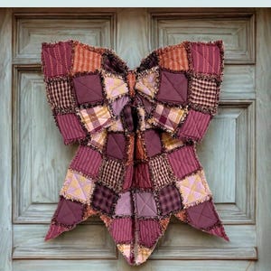 The Big Giant Rag Quilt Bow Pattern by Lindsey Grace