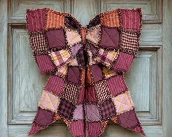 The Big Giant Rag Quilt Bow Pattern by Lindsey Grace