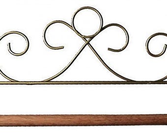 French Curl Hanger Gold from Ackfeld Manufacturing*Mini Quilt Hanger*Quilt Hanger*Quilt Hanger*Quilt Hanger*Mini Hanger*Gold Hanger*