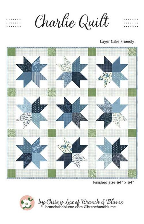 Charlie Quilt Pattern by Branch & Blume*Shoreline Quilt Pattern*Star Quilt Pattern*Charlie Quilt Pattern*Shoreline Quilt Pattern*Star Quilt*