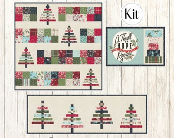 Christmas Trio Quilt Kit Featuring Good News Great Joy by Fancy That (CCK 10062)