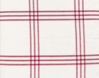 Moda Toweling 18" Enamoured White Red (992 309) 1/2-YD Increments