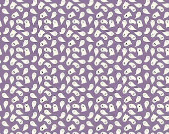 Riley Blake Designs Spooky Schoolhouse Ghosts Lilac (C13205-LILAC) 1/2-YD Increments